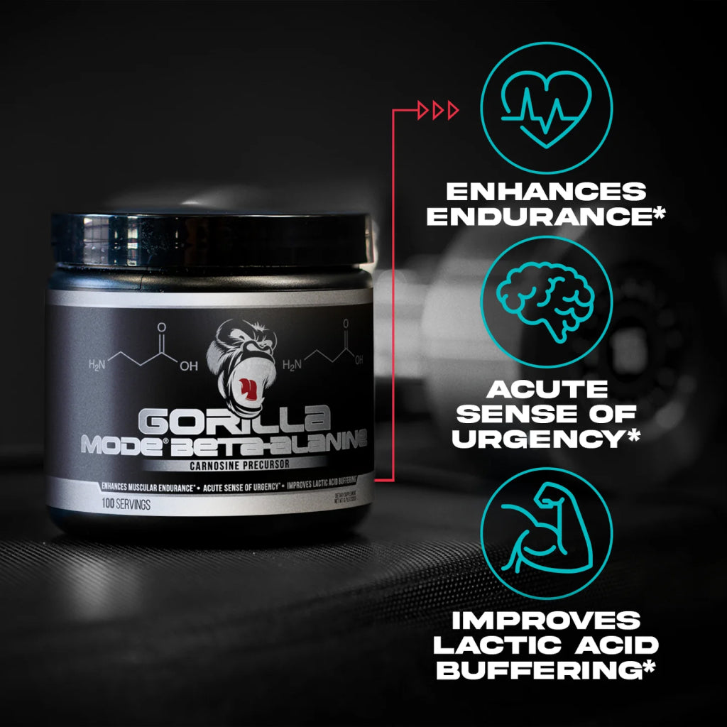 Gorilla Mode Beta-Alanine - Carnosine Precursor 100 Servings