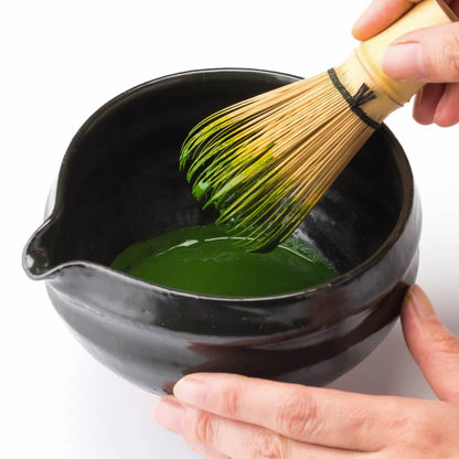Ippodo Tea Kan matcha tin back label with brewing instructions