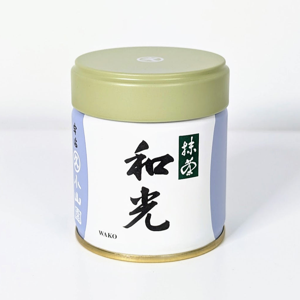 Marukyu Koyamaen Wako matcha 40g can angled view